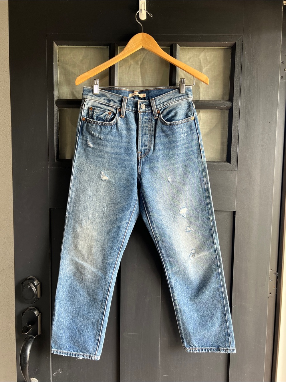 Levi Strauss wedgie straight button fly women’s jeans size 27 waist